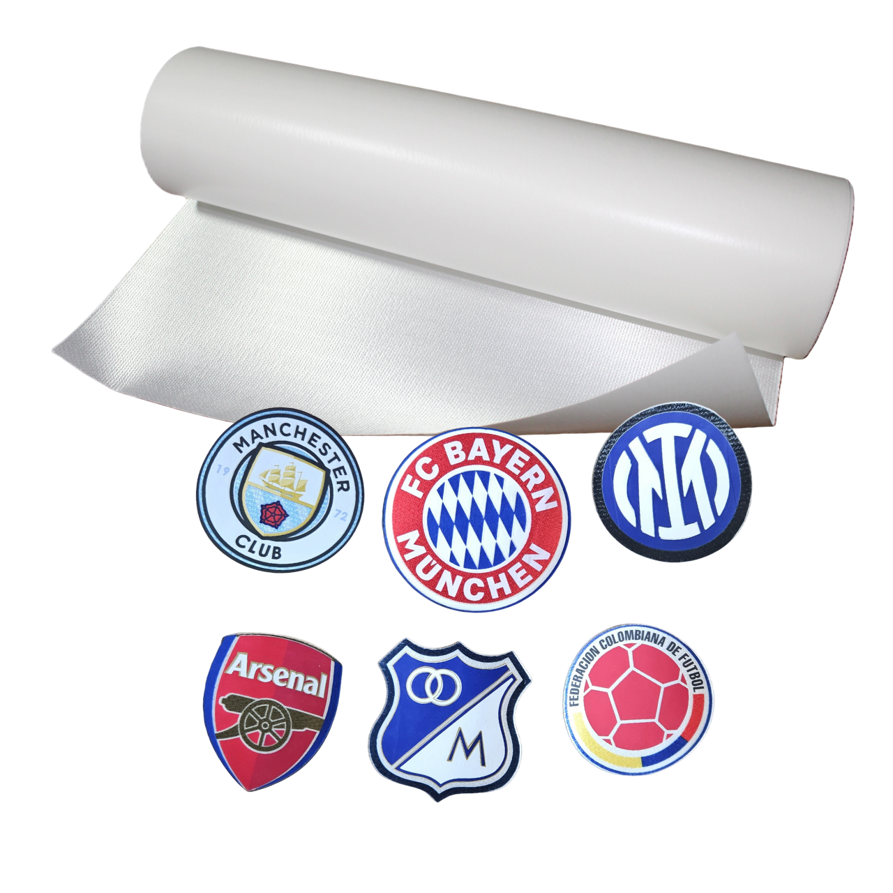 Tela embroid embroidered bordada para escudos